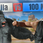 Gorilla Vs 100 Men