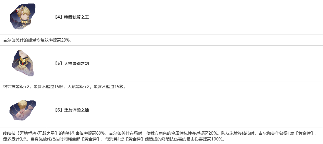 崩坏星穹铁道吉尔伽美什抽几命